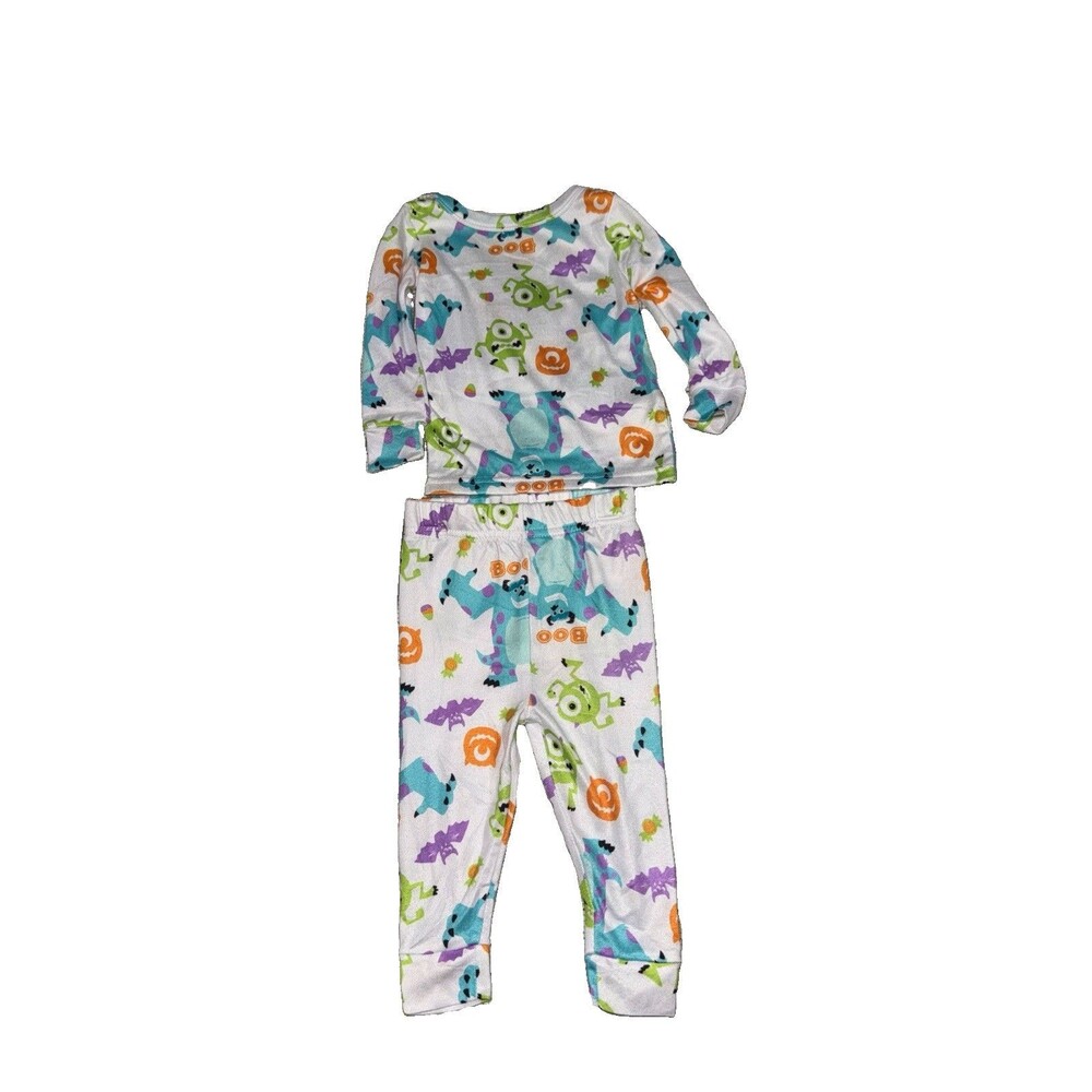 2T Monsters Inc. Toddler Kids Print Halloween Pajama Set